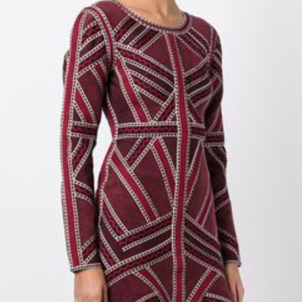 Herve Leger Carlotta Bodycon Dress NWT